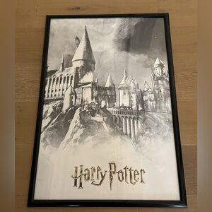 Harry Potter Hogwarts Poster (frame not included) EUC